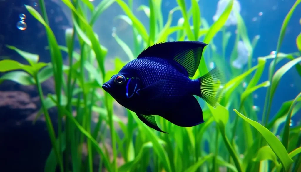 black angelfish