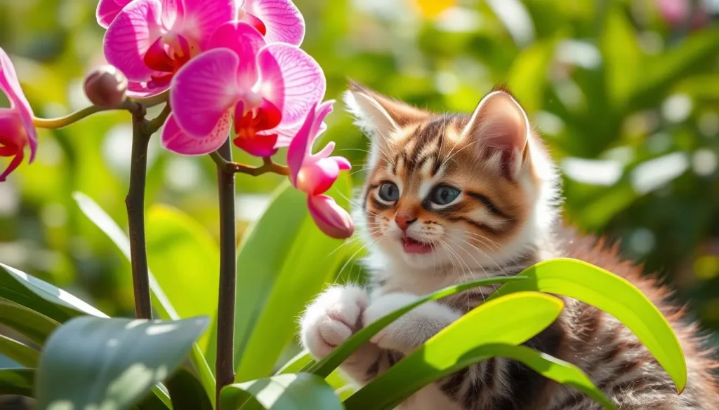 are orchids poisonous to cats
